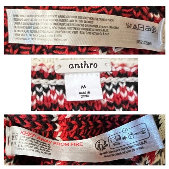 Anthropologie Varsity Cardigan Sweater M - Picture 16 of 16